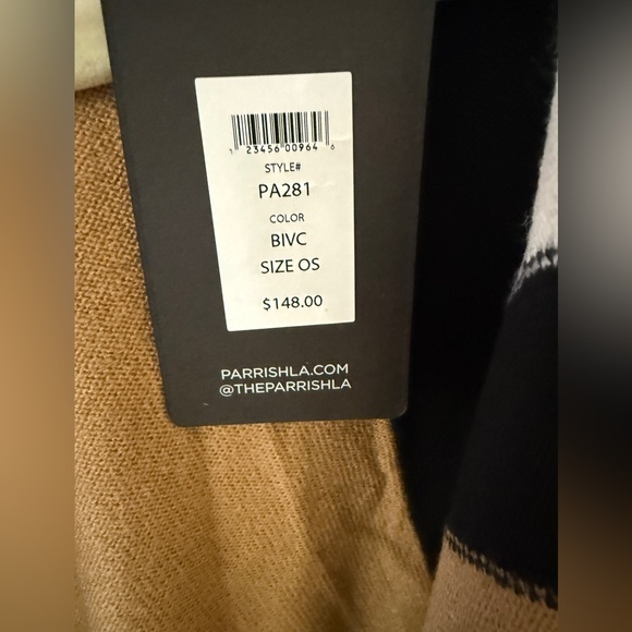 Parish LA colour block sweater wrap NWT - Picture 6 of 6